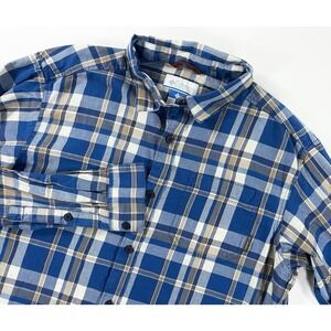 Columbia Vapor Ridge III Plaid Long Sleeve Button Shirt Hiking Gorpcore Men's L